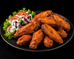 Alitas de pollo rebozadas